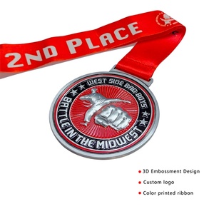 Fabricantes de Medallas, Medalla Deportiva 3D de Metal Dorado para Karate, Judo, Taekwondo, Personalizable, Venta al Por Mayor - Product Image 4