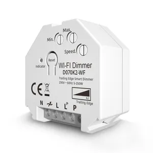 Variateur de lumière à sonnette 250W, 220 v, Mini interrupteur intelligent multidirectionnel Wifi