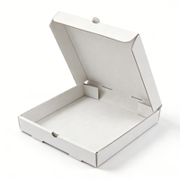 Boîtes à pizza à emporter personnalisées avec logo imprimé, écologiques, jetables, recyclables, 4 plis, finition mate, en carton ondulé robuste