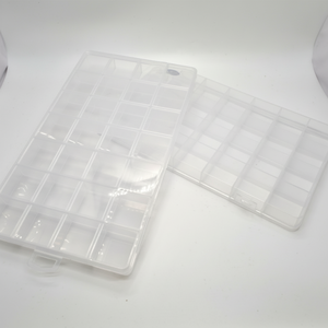 Organizzatore di gioielli in plastica a 28 fori custodia conveniente per domare il tuo amato Bling! - Product Image 1