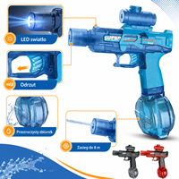 Pistolet à eau rechargeable pour enfants, jouet électrique à eau pour piscine, jardin, été en Pologne, vente en gros
