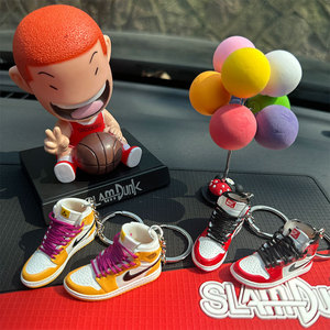 Llavero de PVC con diseño de zapatilla de baloncesto 3D, estilo moderno y minimalista, <span class=keywords><strong>para</strong></span> parejas, adorno <span class=keywords><strong>para</strong></span> bolso o llaves de coche, decoraciones al por mayor - Product Image 3