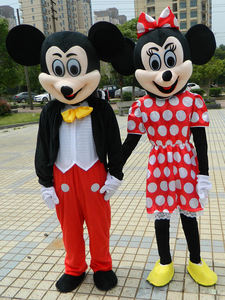 Mascotte personnalisée Père Noël ; Mascotte de Pâques pour adulte, mascotte de fête du Mardi Gras ; Costume de danse Minnie Mouse ; Tenue de spectacle sur scène. - Product Image 3