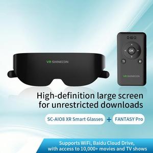 FANTASY PRO AIO8 HD 4K VR <span class=keywords><strong>Casque</strong></span> <span class=keywords><strong>Portable</strong></span> Android WIFI 3D Visière Écran Mobile Intelligent pour Adultes Matériel de Réalité Virtuelle pour - Product Image 4