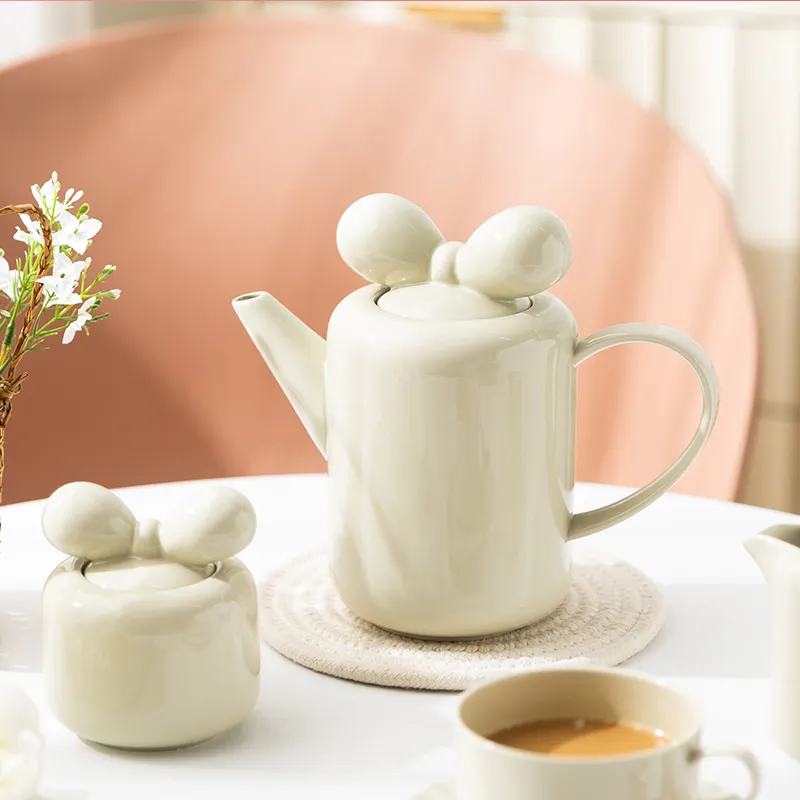 Conjunto de cerâmica para café, conjunto de copo e molhador cappuccino para chá do café da manhã, novidade, pote de açúcar, leite, lanches, presentes