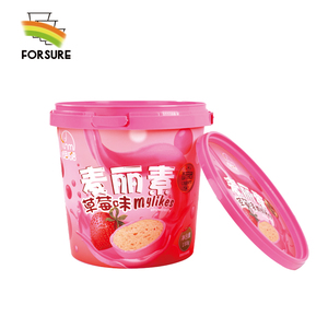 Cubeta de Plástico de 1 Litro para Helado, Envase Redondo de Plástico para Chocolate con Asa, Cubeta de Plástico IML para Clientes - Product Image 6