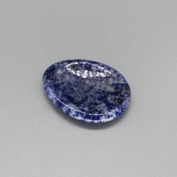 Top Qualité Ruby Zoisite Worry Stone Rock Crystal Thumb Stone Pierre de poche pour la guérison de la thérapie énergétique de l'agate élégante