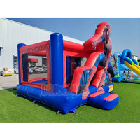 Château gonflable Spiderman commercial pour enfants, structure de saut gonflable en PVC pour location de fête en extérieur