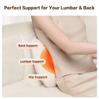 Meilleur rapport qualité-prix, coussin de massage multifonctionnel pour la taille, appareil de massage portable sans fil pour la relaxation des muscles lombaires et du dos