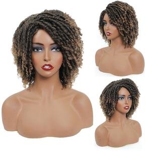 Venta caliente barato cabello sintético <span class=keywords><strong>pelucas</strong></span> para mujeres negras africanos corto rastas Peluca <span class=keywords><strong>de</strong></span> Locs ganchillo pelo trenzado <span class=keywords><strong>pelucas</strong></span> - Product Image 6