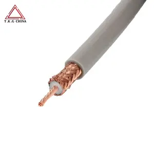 Coaxial Cable RG6 siamese Bare Copper 75ohm with Power Cable 1000ft spool