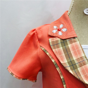 Elsali abiti per ragazze musulmane colletto alla moda piccolo con sciarpa decorazione di gioielli abito pieghettato <span class=keywords><strong>abbigliamento</strong></span> per bambini 3 pezzi - Product Image 4