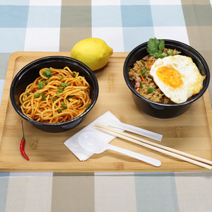 Thickened Pp Disposable Round Bowl Microwave Safe For Fruit Salad Serving - Product Image 2