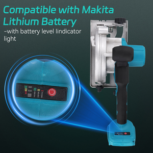 Sierra Circular Eléctrica Inalámbrica Podofo Profesional de 500W y 140mm, Motor sin Escobillas de 6300 RPM, Cortadora de Madera Eléctrica, Envío Gratis - Product Image 3