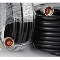 Cable Coaxial de 15M 50-5, Conector N Macho a N Macho, para Amplificador de Señal, Repetidor, Antena Yagi, Log, Omnidireccional, de Techo, Divisor de Potencia
