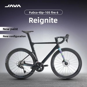 Bicicleta de Carretera Fuoco Top, Cuadro de Carbono Completo, Certificación UCI, Juego de Ruedas con Frenos de Disco Hidráulicos 105, Solo 8.9 kg, Fire 6 1 Fibra de Carbono Completa - Product Image 4