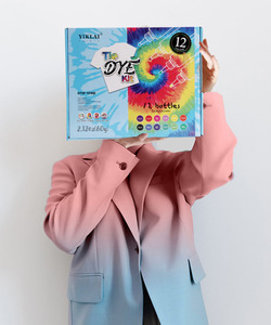 Discothèque — <span class=keywords><strong>kit</strong></span> de peinture à teinture de cravate en tissu, 12 couleurs, pour divertissement d'intérieur, populaire, artistique, Bview - Product Image 4