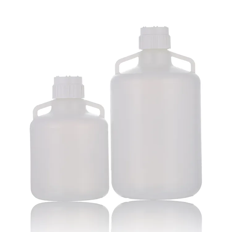 Культурная средняя лабораторная упаковка большой емкости 4L10L 20L 50L PP Nalgene круглая бутылка Carboy пластиковая круглая Carboy с ручками