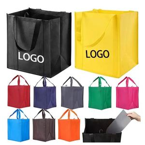 Sacs de shopping non tissés de haute qualité avec logo personnalisé, couleur et taille au choix, recyclables, impression de logo avec poignée pour vêtements et chaussures - Product Image 1