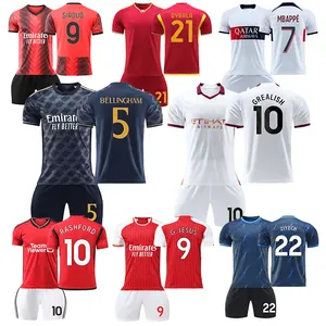 Set seragam sepak bola pria, seragam sepak bola dan pria, desain Jersey Model baru 2023
