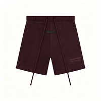 Shorts Bermuda Classiques en Coton Pur à Double Ligne et Imprimé Lettres, Respirants, Taille Mi-Haute, Style Streetwear Estival