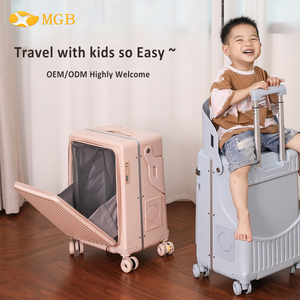 Bagages de voyage en famille Easy-Ride-on Bagages de voyage Bagages assis avec dossier de siège Cabine Bagage  TSA Lock Valise - Product Image 2