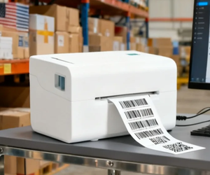 4-inch Máy in nhiệt cho <span class=keywords><strong>Mac</strong></span> Tablet PC Wifi kết nối vận chuyển nhãn nhiệt Sticker máy in - Product Image 1