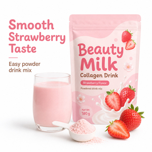 Hochwertiges Melon Beauty Milk Collagen Drink mit Matcha und Erdbeer pulver Geeignet für Erwachsene und Kinder haut - Product Image 5