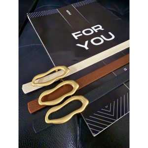 Ceinture fine pour femme Ital Design, boucle en alliage, style décontracté, ceinture en PU - Product Image 3