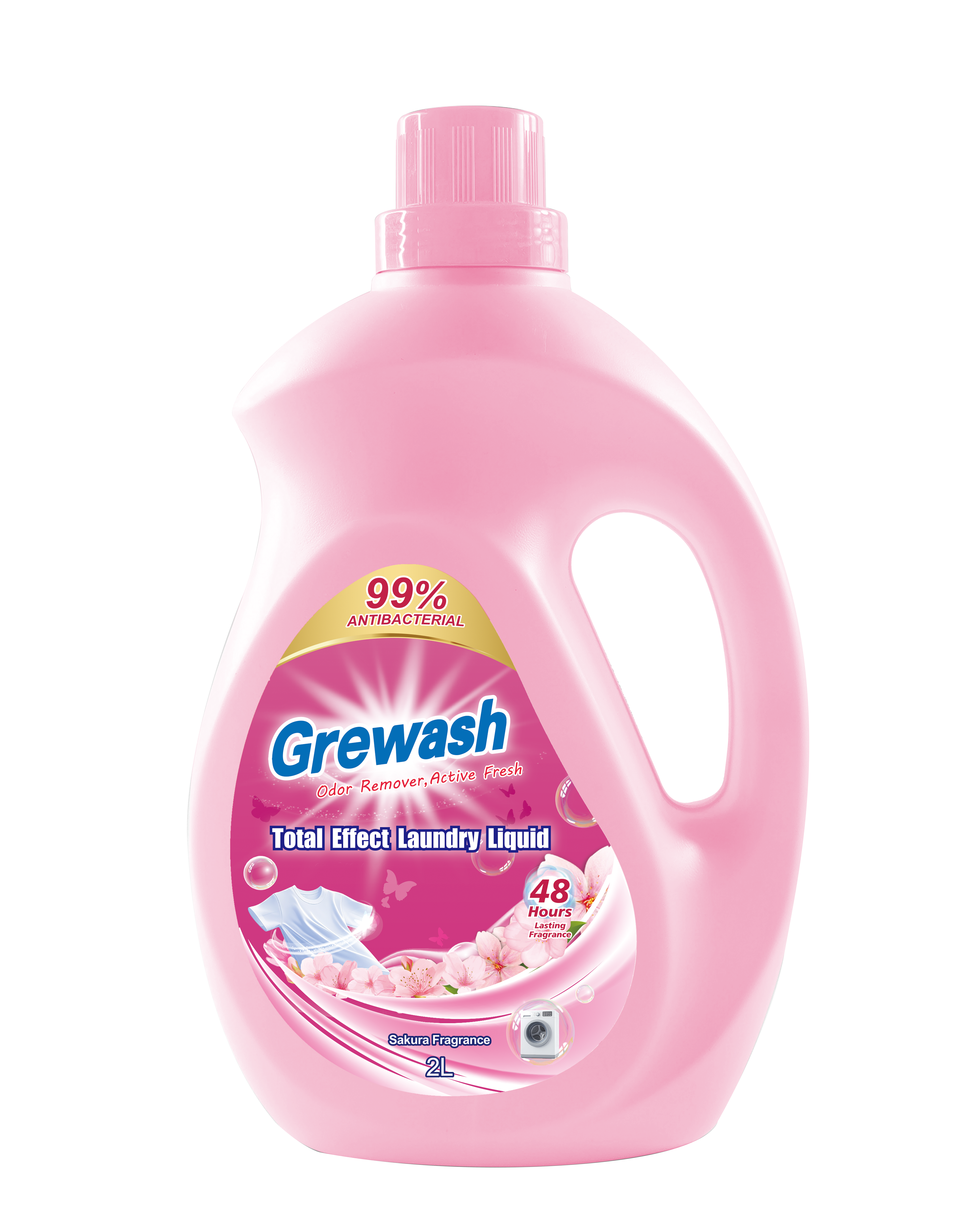Détergent liquide rose