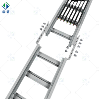 Escalera de Acero Inoxidable de Alta Capacidad de Carga, Duradera, para Construcción Industrial, Granjas Solares, Edificios Comerciales, Instalación de Cables