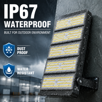 Projecteur LED modulaire haute luminosité à 5 panneaux, angle réglable, dissipation thermique robuste, éclairage professionnel pour projets