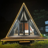 Casa Prefabricada Moderna con Estructura de Acero en Contenedor, Estructura Triangular, 3 Dormitorios, Casa Pequeña Personalizada, Casa Modular Residencial