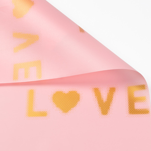 Papier d'emballage pour fleurs en PVC double face, épais, translucide, imperméable, pour la Saint-Valentin, emballage de bouquet d'amour, fournitures pour fleuristes - Product Image 6