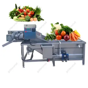 Macchina industriale per la pulizia delle verdure di pomodori e carote di sedano