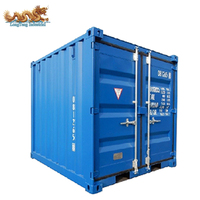 Conteneur de transport de marchandises sèches mini portable de 8 pieds en acier Corten certifié CSC, disponible à Tianjin, Shanghai, Qingdao