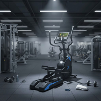 Mesin Elliptical Cross Trainer Komersial ZY dengan Sistem Tahanan Magnetik Orbitrack untuk Latihan Kardio Profesional di Gym
