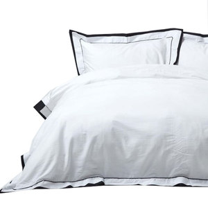 Bộ ga trải giường cỡ King in họa tiết tuyết đẹp màu xanh, bộ phòng ngủ màu trắng, dành cho giường đơn - Product Image 2