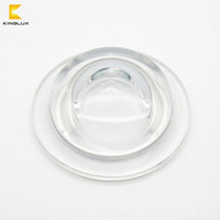 Fabricant de lentilles LED, diamètre personnalisé 92 mm, lentilles en verre borosilicate à 120 degrés pour LED