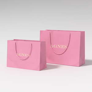 Sac cadeau en papier kraft imprimé UV personnalisé, de luxe classique, directement de l'usine, avec poignée en corde de coton, recyclable et réutilisable pour - Product Image 1