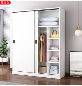 Armario Moderno y Sencillo con Puerta Corredera de Madera para Dormitorio, Apartamento, Oficina en Casa, Hotel, Alquiler, Económico, Tamaño Pequeño - Product Image 6