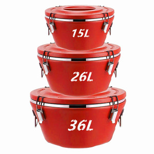Factory Modern 15L/26/36L Stainless Steel Thermo Pot Food Warmer Kitchen Storage Container <b>Set</b> Large Insulated Ice Bucket - Product Image 1