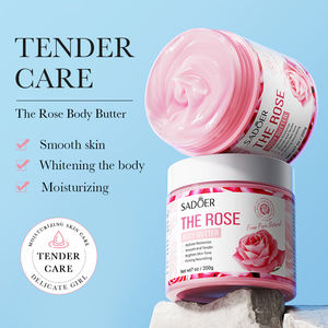 SADOER özel etiket vücut süt avokado Mango gül vücut tereyağı krem nemlendirici diz eklem beyazlatıcı vücut losyonu siyah cilt için - Product Image 4