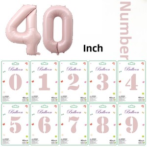 Globos de Números del 0 al 9 en Dorado y Plateado, Edición Delgada de 40 Pulgadas, para Decoración de Fiestas de Cumpleaños, Paquete de Globos de Papel de Aluminio - Product Image 1