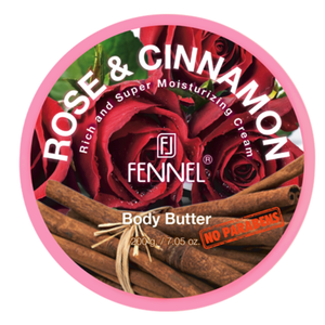 Manteca Corporal 200 G. BY FENNEL Protección de la Barrera Cutánea, Crema Hidratante Corporal Premium con Rosa y Canela - Product Image 5