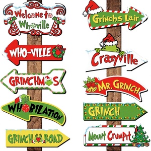 Set di 10 Decorazioni Natalizie da Giardino Grinchmas con Accessori Fotografici <span class=keywords><strong>per</strong></span> Feste di <span class=keywords><strong>Natale</strong></span> - Product Image 1