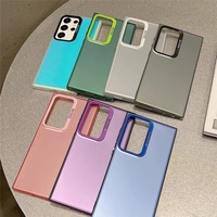 Étui de téléphone en TPU mat IMD à dégradé de couleurs tendance pour Samsung S25 S24 S23 S22 S21 S20 Ultra Plus A51 A52 A72 A73 A71 A23 A13