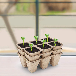 Ventes en gros de pots en tourbe à 6 cellules, plateaux de semis biodégradables, pots de semis, plateaux de germination, <span class=keywords><strong>kit</strong></span> de démarrage de plantes biologiques - Product Image 2
