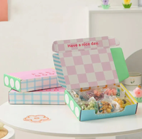 Boîtes à gâteaux en papier de qualité supérieure, design tendance, plateaux de service pour donuts personnalisés, boîtes à desserts avec séparateur
