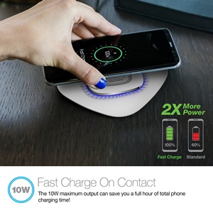 TD Naztech caricabatterie veloce Pad di alimentazione Qi stazione di ricarica Wireless